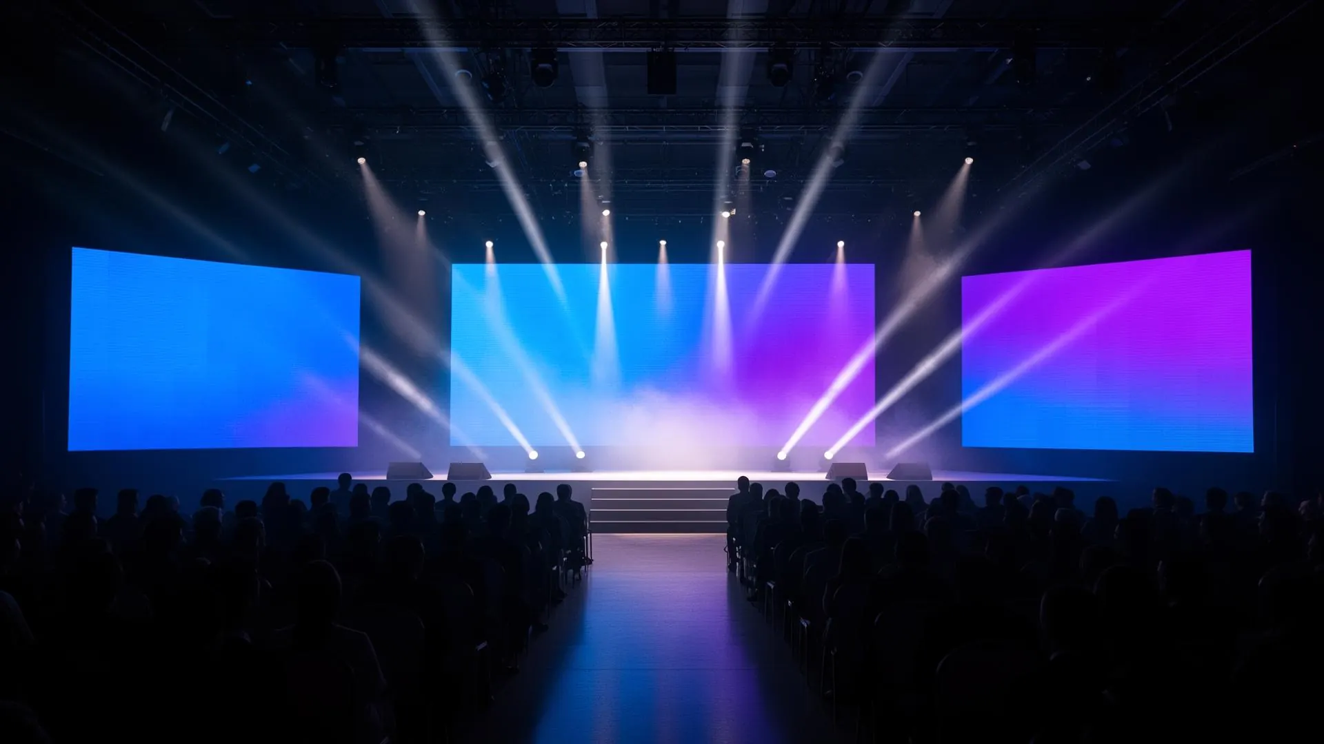 Eventive premium event stage with cinematic lighting
